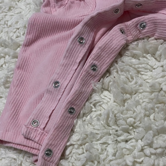 Vintage Koala Kids Pink Overalls with Heart and Flower Details - Picture 15 of 16